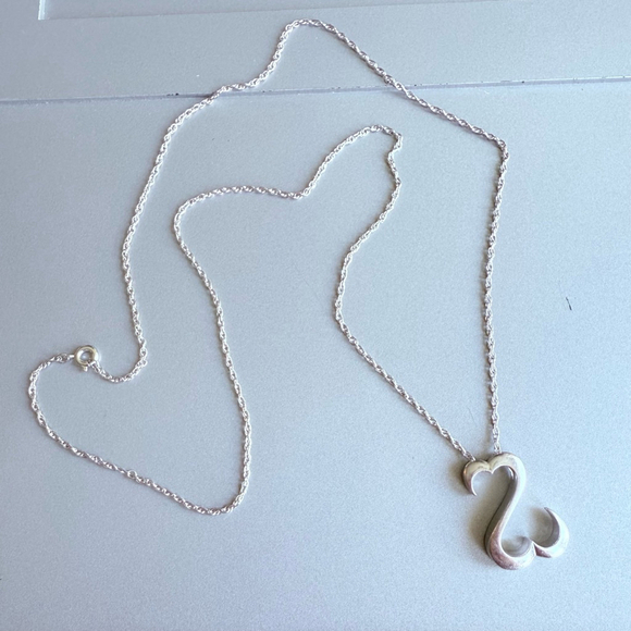 Jane Seymour Open Hearts Sterling Silver 925 Pendant 24' Necklace - Picture 5 of 9